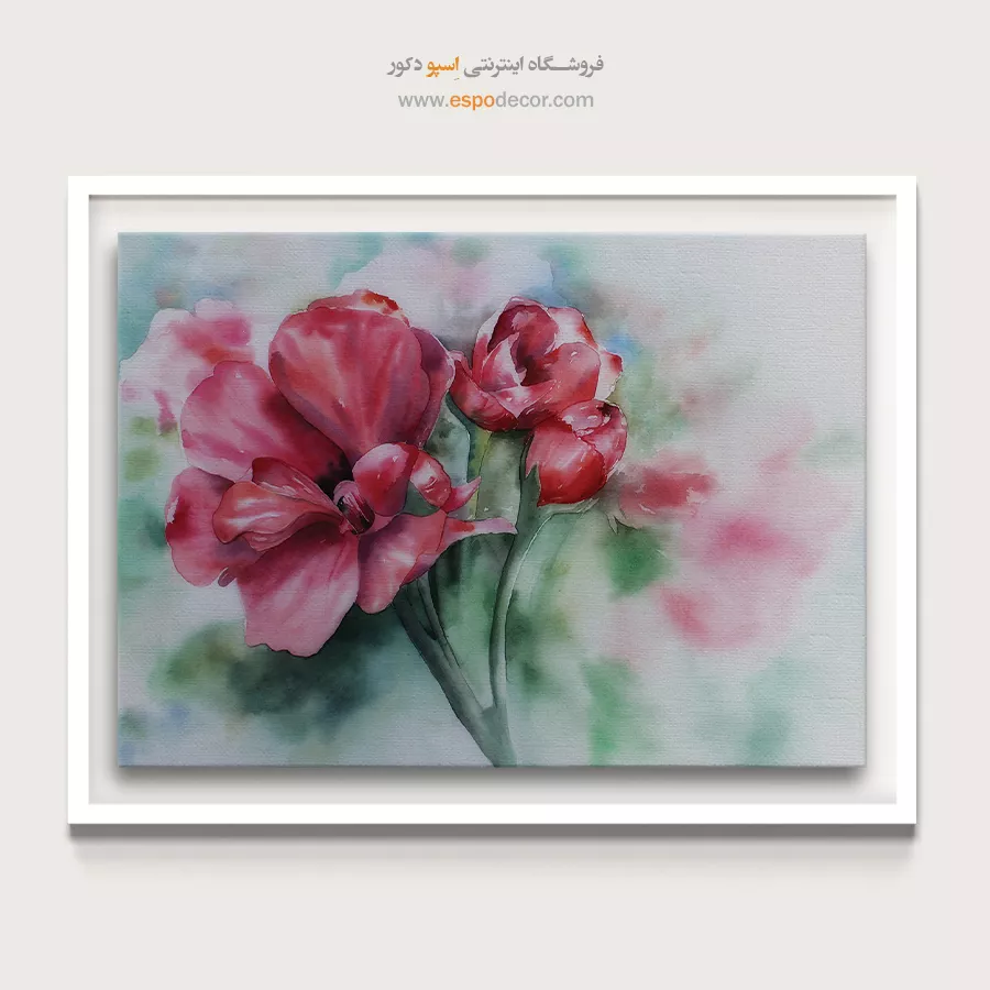 تابلو طرح آبرنگی - اسپو دکور