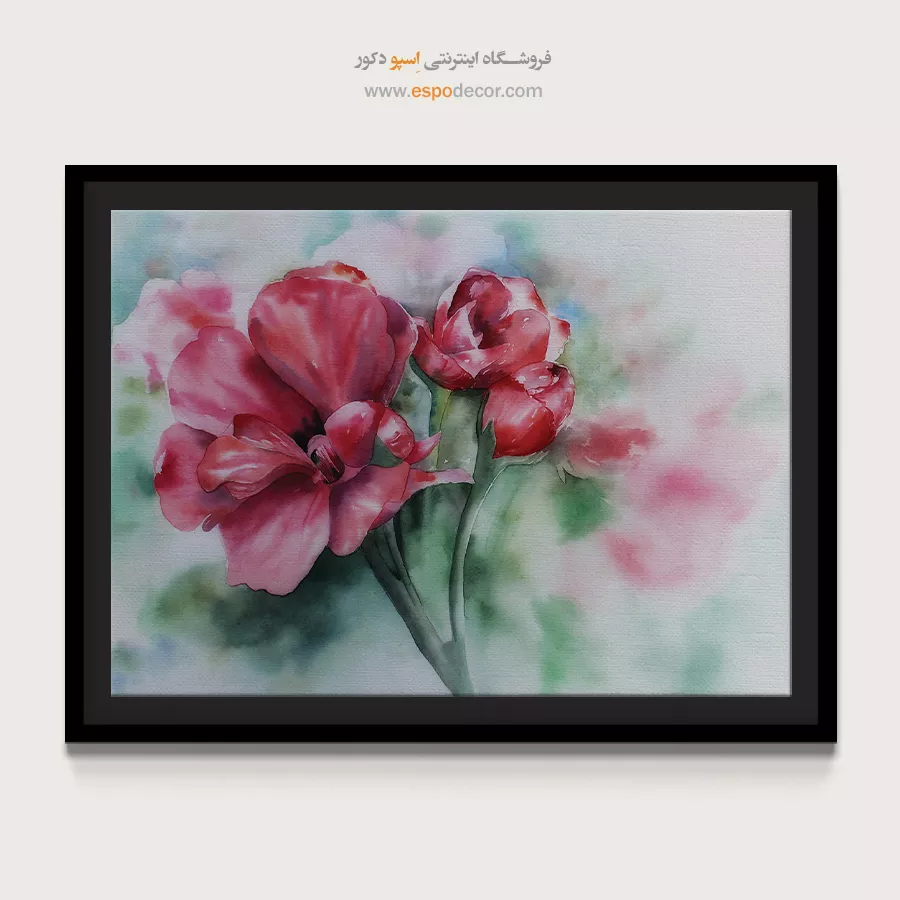 تابلو طرح آبرنگی - اسپو دکور