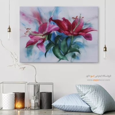 تابلو طرح آبرنگی - اسپو دکور