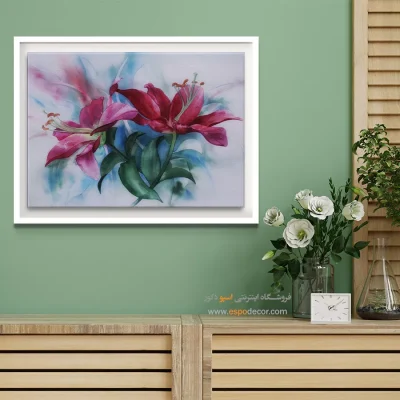 تابلو طرح آبرنگی - اسپو دکور