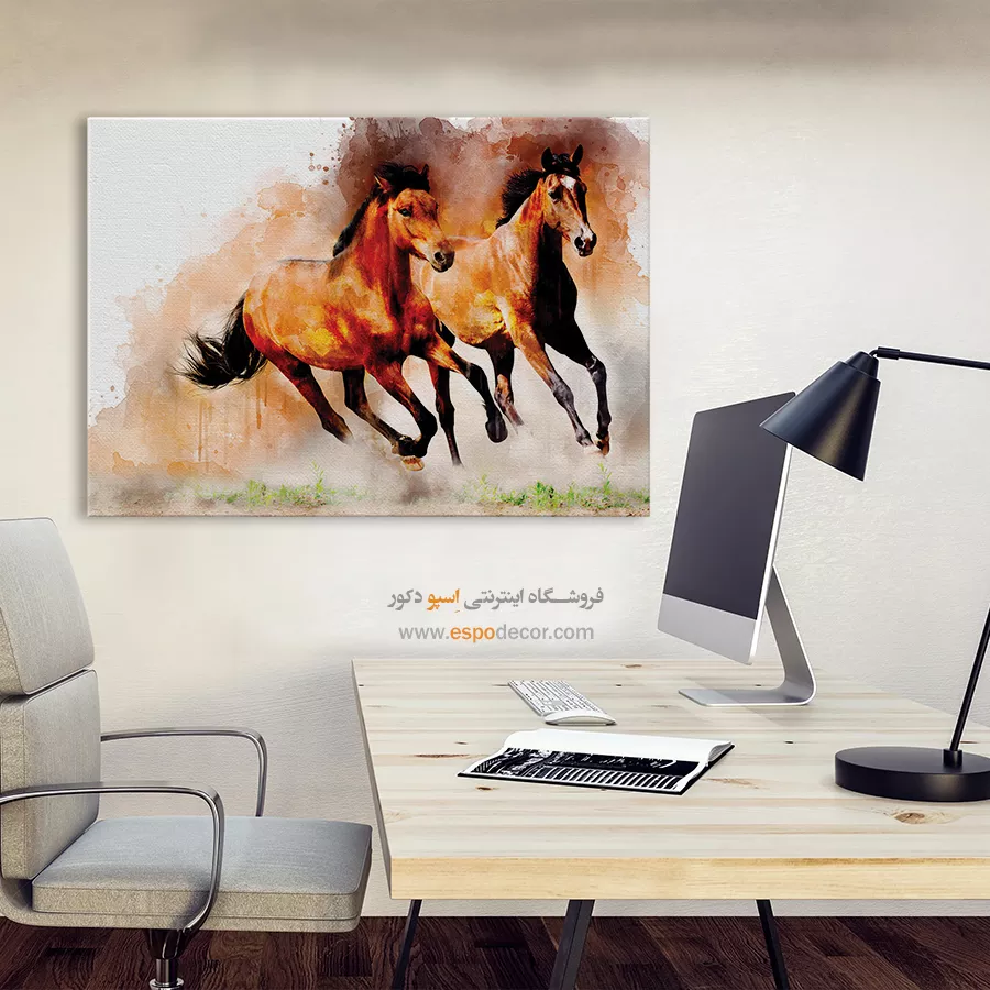 تابلو طرح آبرنگی - اسپو دکور