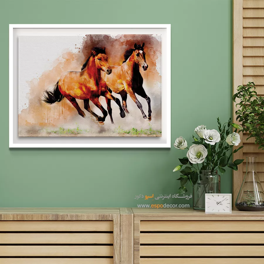 تابلو طرح آبرنگی - اسپو دکور