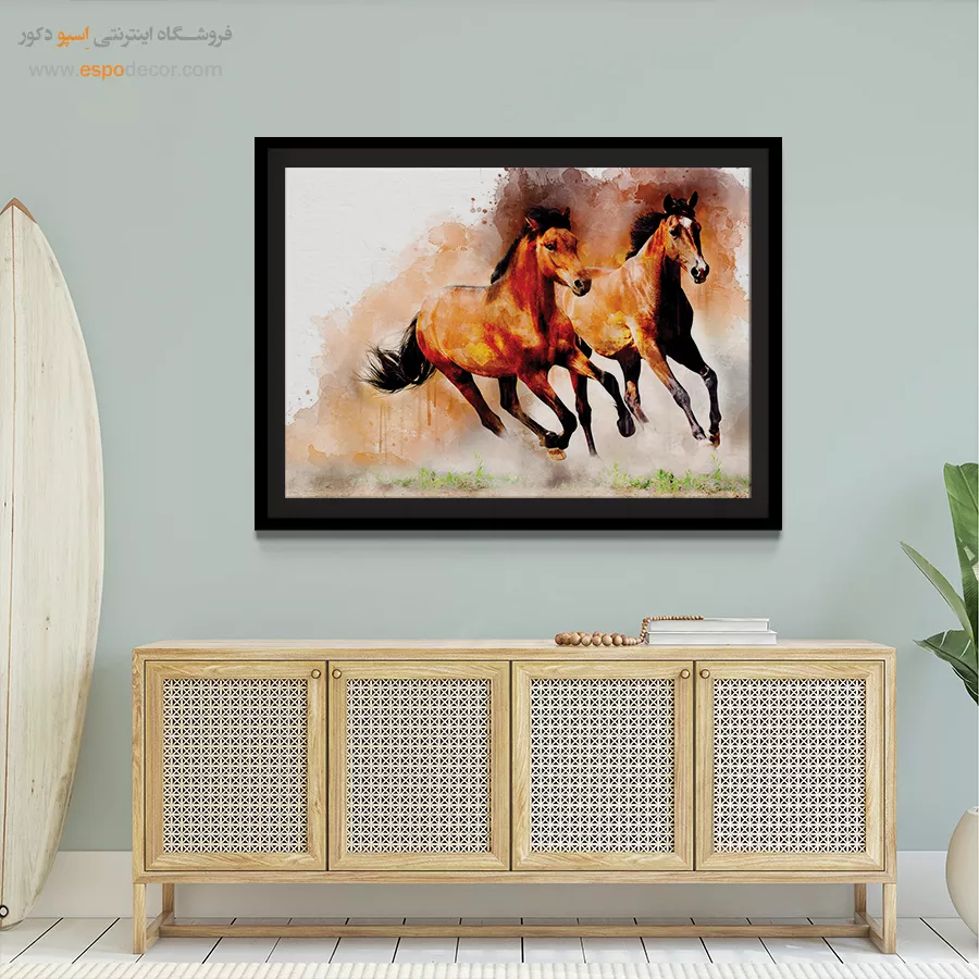 تابلو طرح آبرنگی - اسپو دکور