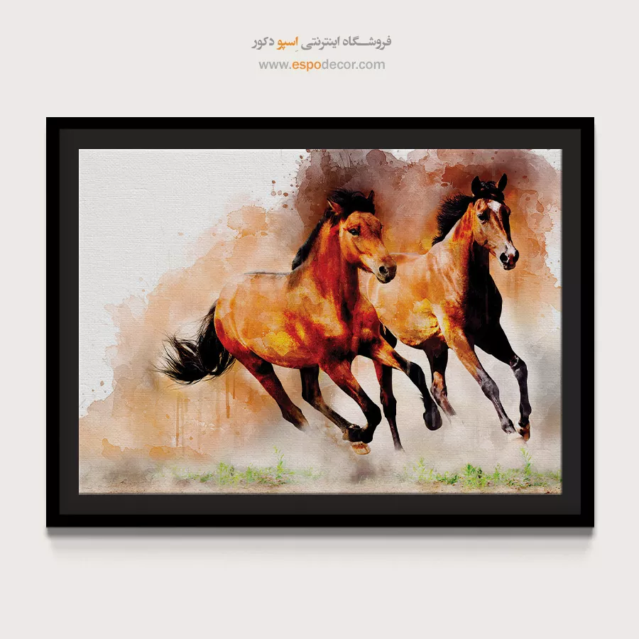 تابلو طرح آبرنگی - اسپو دکور