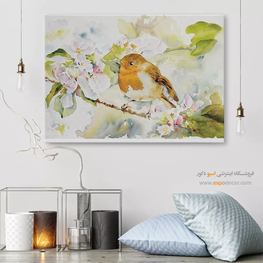 تابلو طرح آبرنگی - اسپو دکور