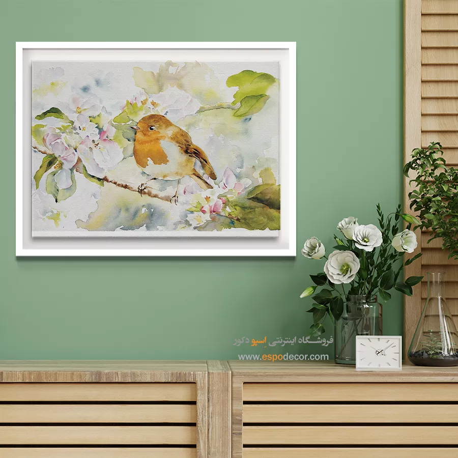 تابلو طرح آبرنگی - اسپو دکور