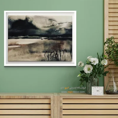 تابلو طرح آبرنگی - اسپو دکور