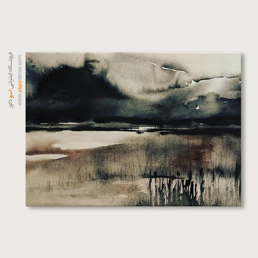 تابلو طرح آبرنگی - اسپو دکور