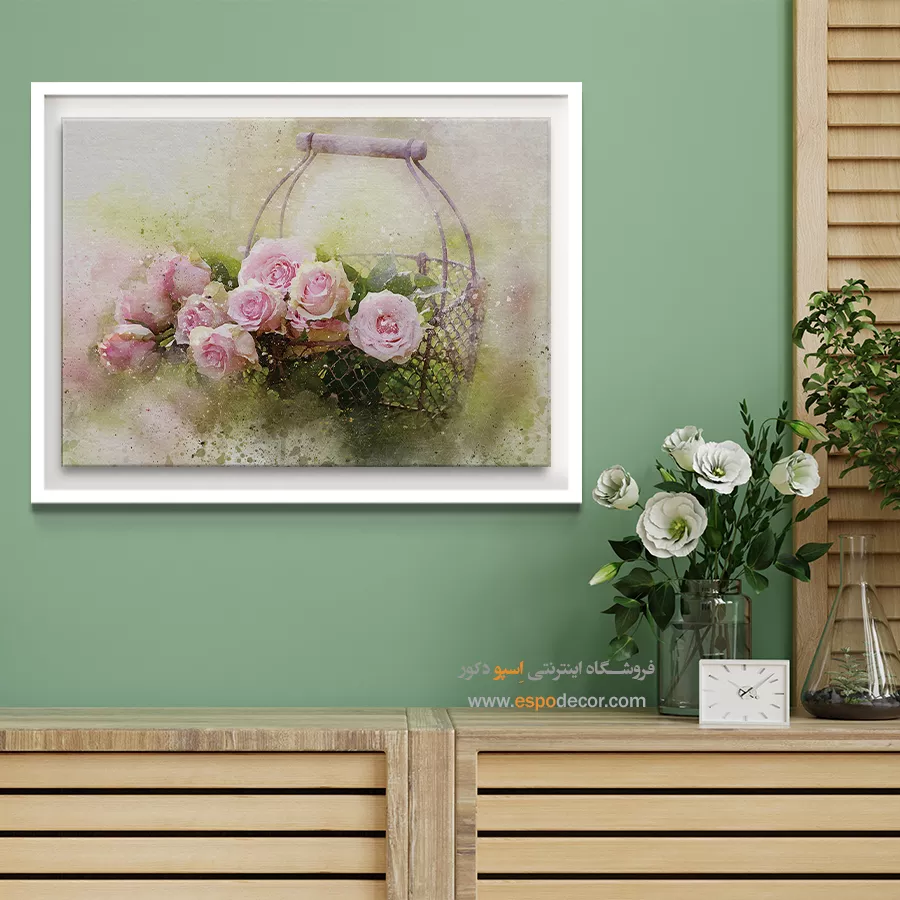 تابلو طرح آبرنگی - اسپو دکور