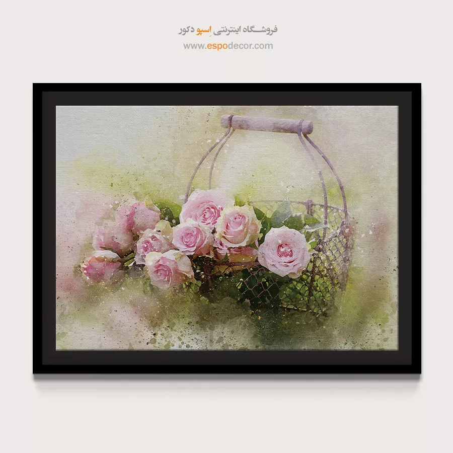 تابلو طرح آبرنگی - اسپو دکور