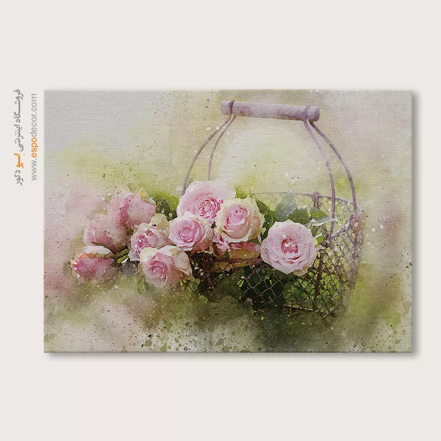 تابلو طرح آبرنگی - اسپو دکور