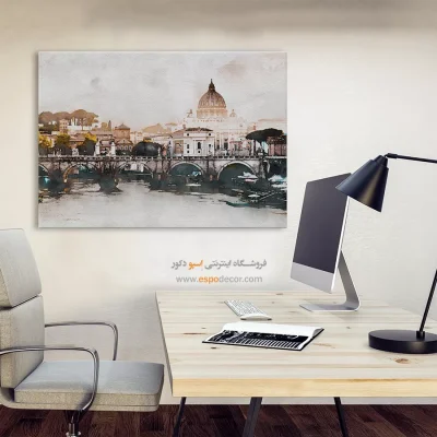 تابلو طرح آبرنگی - اسپو دکور