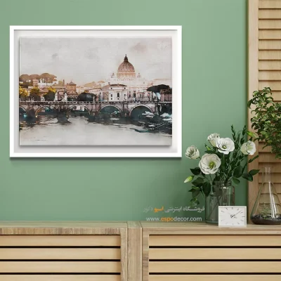 تابلو طرح آبرنگی - اسپو دکور