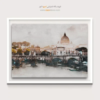 تابلو طرح آبرنگی - اسپو دکور