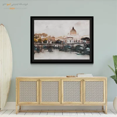 تابلو طرح آبرنگی - اسپو دکور