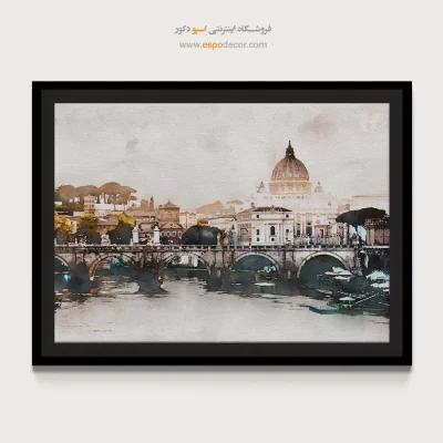 تابلو طرح آبرنگی - اسپو دکور