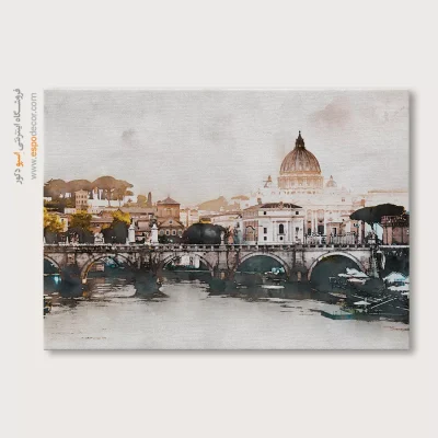 تابلو طرح آبرنگی - اسپو دکور