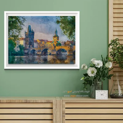 تابلو طرح آبرنگی - اسپو دکور
