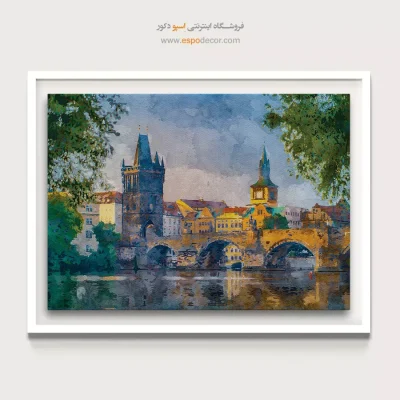 تابلو طرح آبرنگی - اسپو دکور