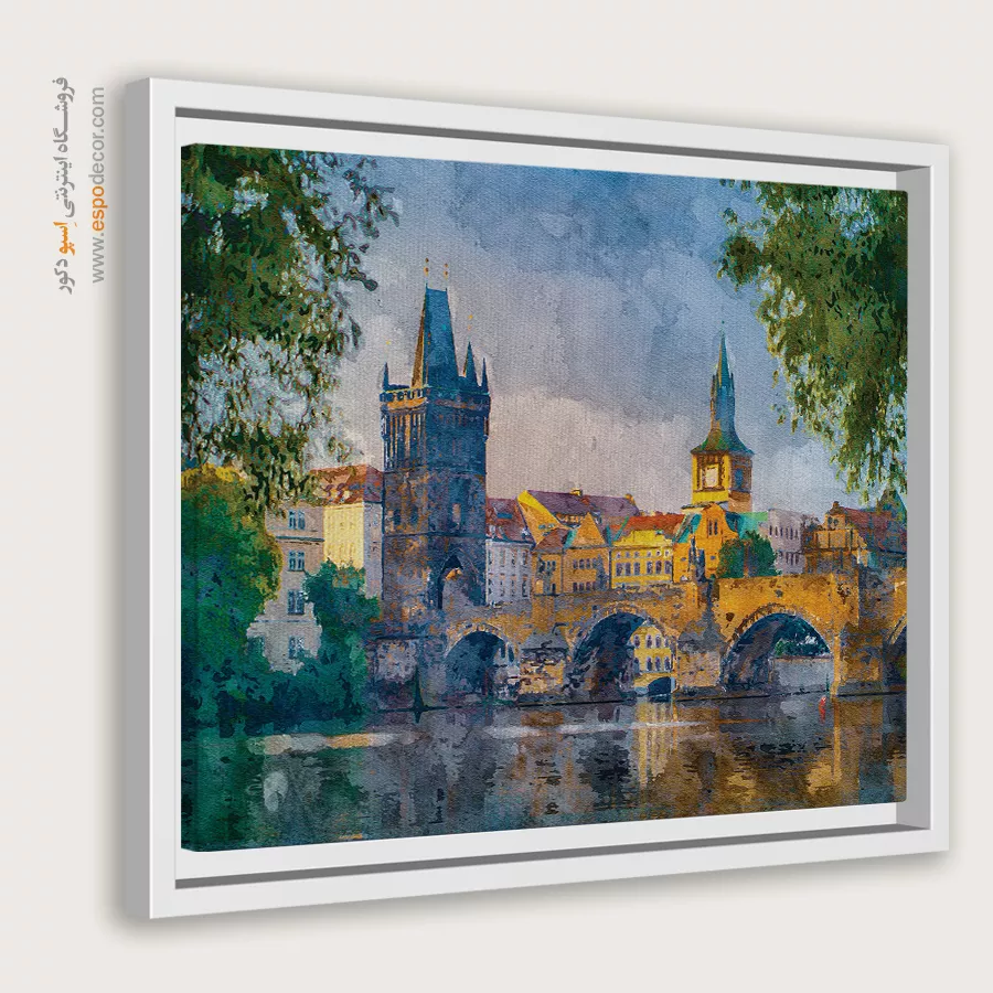 تابلو طرح آبرنگی - اسپو دکور