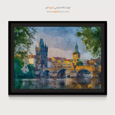 تابلو طرح آبرنگی - اسپو دکور