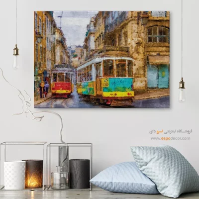 تابلو طرح آبرنگی - اسپو دکور