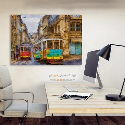 تابلو طرح آبرنگی - اسپو دکور