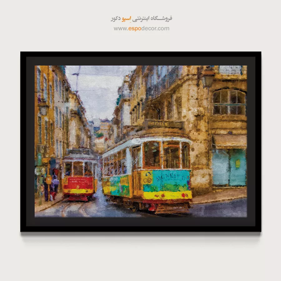 تابلو طرح آبرنگی - اسپو دکور