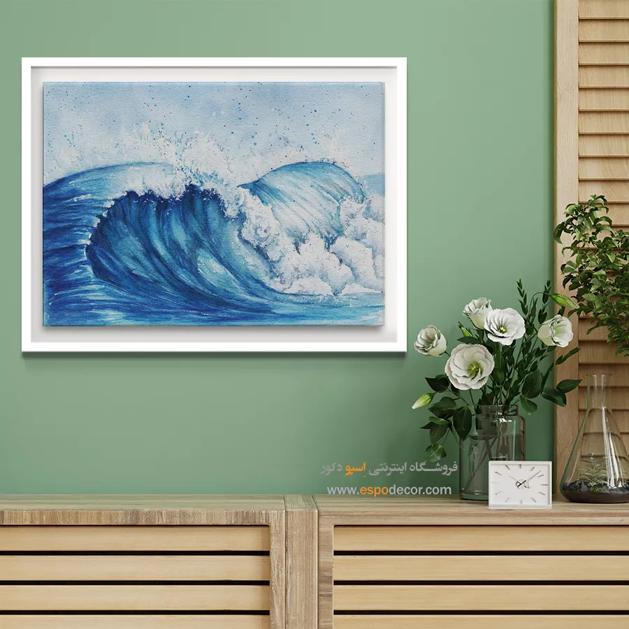 تابلو طرح آبرنگی - اسپو دکور