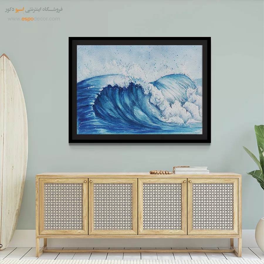 تابلو طرح آبرنگی - اسپو دکور