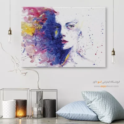 تابلو طرح آبرنگی - اسپو دکور