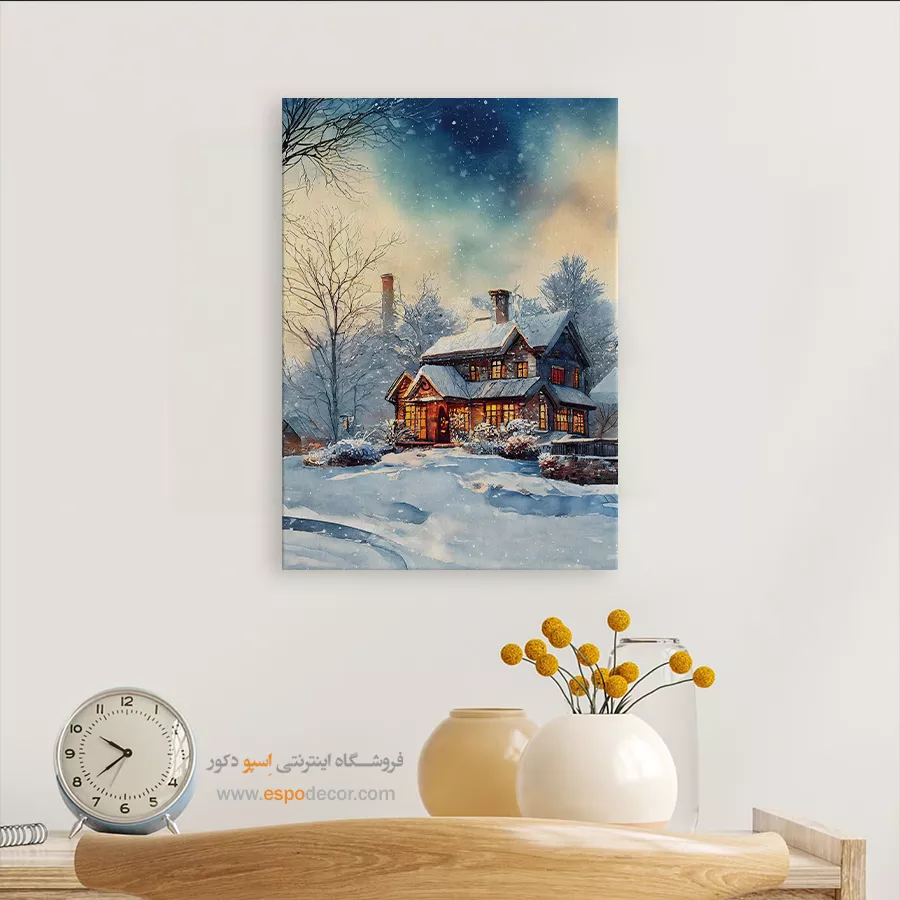 تابلو طرح آبرنگی - اسپو دکور