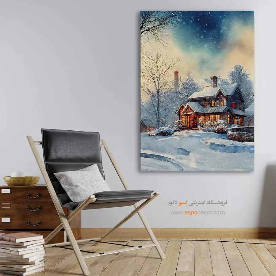 تابلو طرح آبرنگی - اسپو دکور