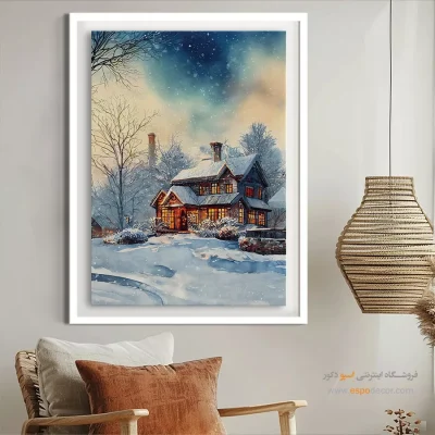 تابلو طرح آبرنگی - اسپو دکور