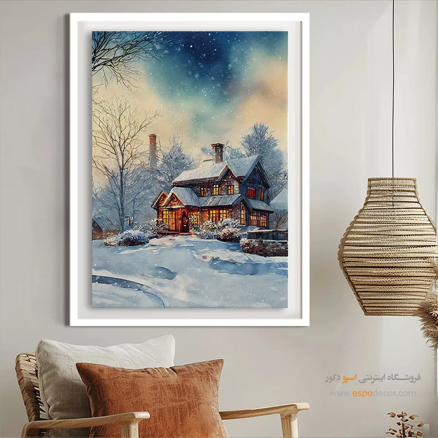 تابلو طرح آبرنگی - اسپو دکور