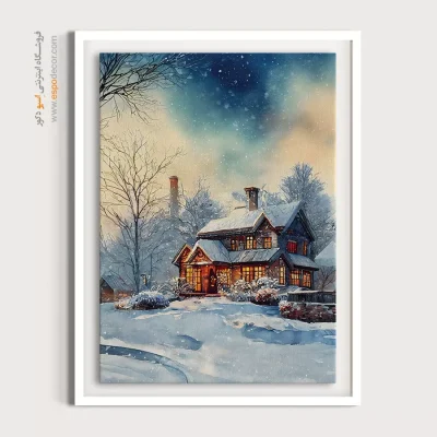 تابلو طرح آبرنگی - اسپو دکور