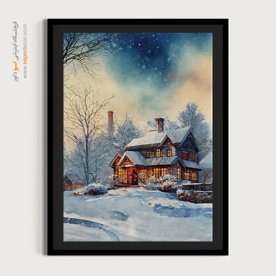 تابلو طرح آبرنگی - اسپو دکور