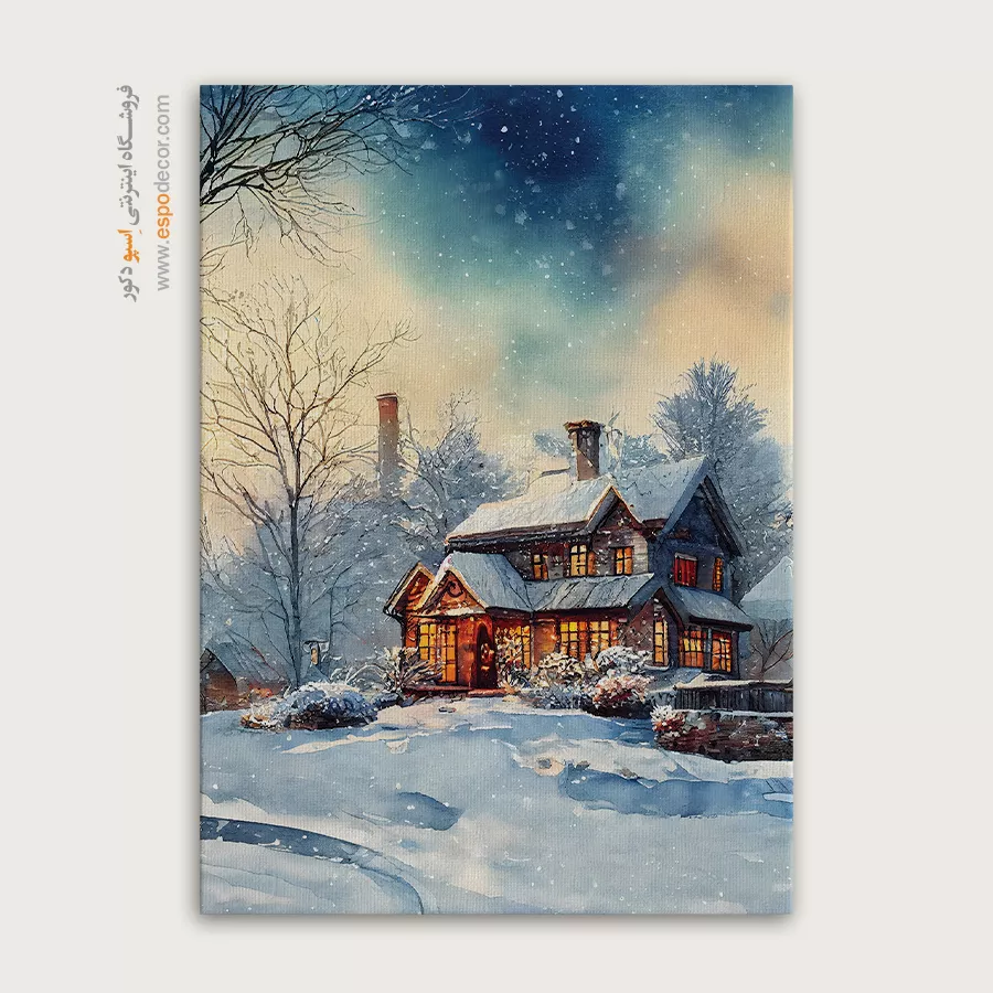 تابلو طرح آبرنگی - اسپو دکور