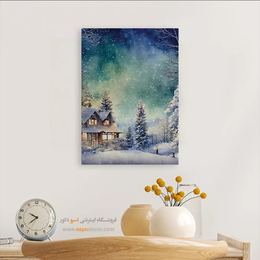 تابلو طرح آبرنگی - اسپو دکور