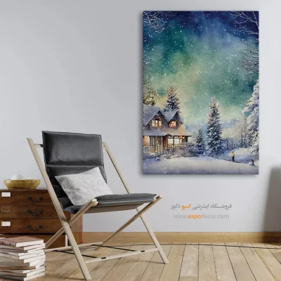 تابلو طرح آبرنگی - اسپو دکور