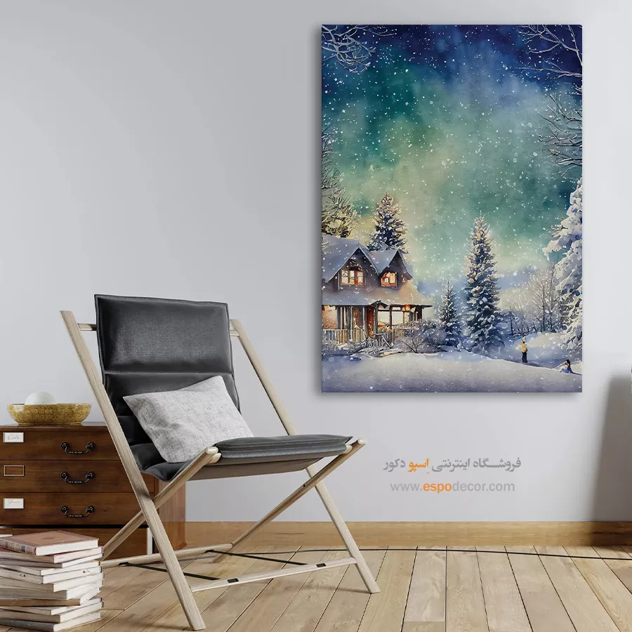 تابلو طرح آبرنگی - اسپو دکور