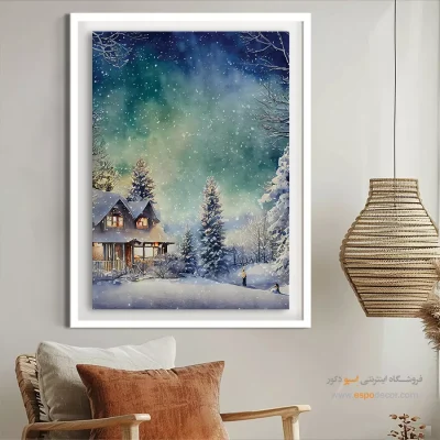 تابلو طرح آبرنگی - اسپو دکور