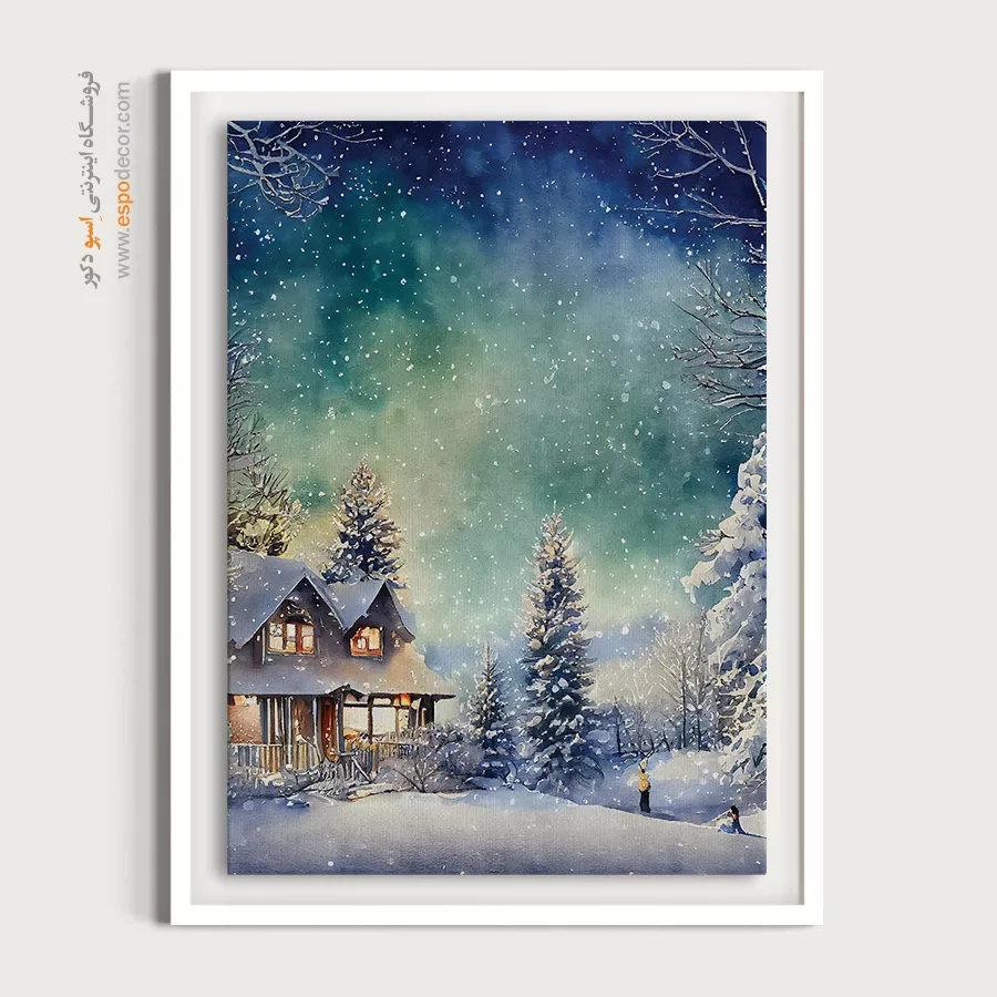 تابلو طرح آبرنگی - اسپو دکور