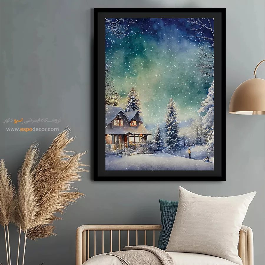 تابلو طرح آبرنگی - اسپو دکور