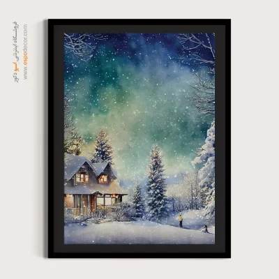 تابلو طرح آبرنگی - اسپو دکور