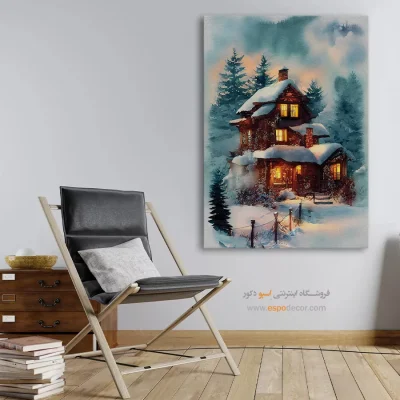 تابلو طرح آبرنگی - اسپو دکور