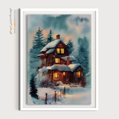 تابلو طرح آبرنگی - اسپو دکور