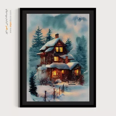 تابلو طرح آبرنگی - اسپو دکور