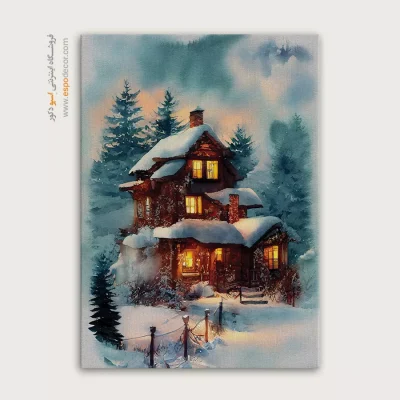 تابلو طرح آبرنگی - اسپو دکور