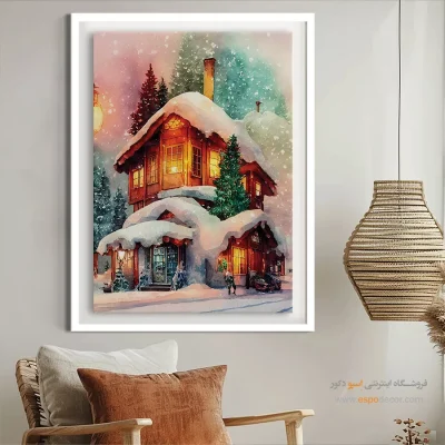 تابلو طرح آبرنگی - اسپو دکور